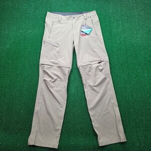 Millet Trekker Stretch Zip Off Convertible Hiking Pants Mens 38x34 Tan Outdoors